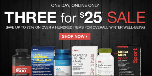 GNC.com: Select Vitamins & Supplements Only $8.33 Each (Regularly Up to $29.99!) – Ends Tonight