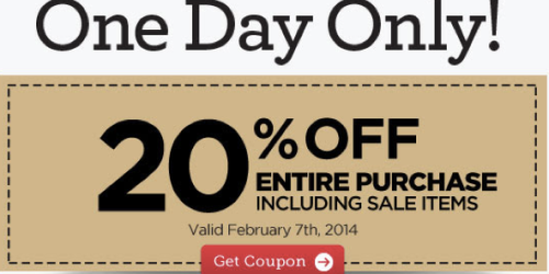 Michaels: 20% Off Entire Purchase Coupon – Including Sale Items (Valid Today Only)