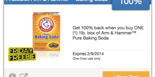 SavingStar: Get 100% Back When You Buy Arm & Hammer Pure Baking Soda (Thru 2/9 Only)