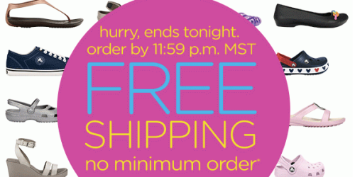 Crocs.com: FREE Shipping on ANY Order (Ends Tonight!)