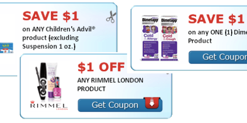 New Red Plum Coupons (Including Rimmel, Advil, Dimetapp, + More!) = Great Deal at Rite Aid