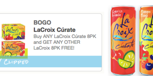 *HOT* Buy 1 LaCroix Curate 8-Pack, Get ANY Other LaCroix 8-Pack FREE Coupon