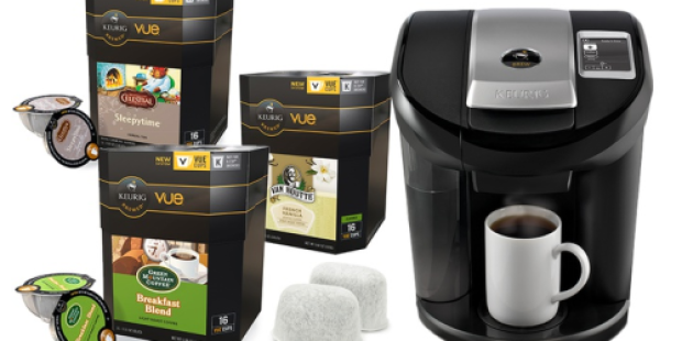 Groupon: Keurig Vue V600 Brewing System, Water Filter AND 58 V-Cups $119.99 Shipped (Reg. $252.95!)