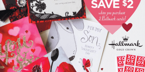 Hallmark Gold Crown: $2 Off ANY 2 Hallmark Cards (Through February 14th)