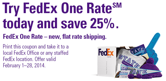 Rare 25 Off FedEx One Rate Shipping Coupon