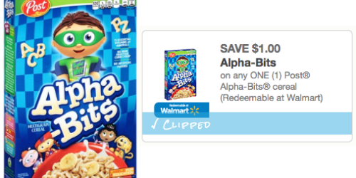 High Value $1/1 Post Alpha-Bits Cereal Coupon = Only $1.56 Per Box at Walmart