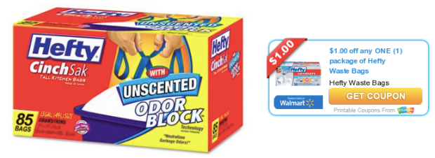 New $1/1 Hefty Waste Bags Coupon + CVS Deal Scenario (Valid Through 2/22)