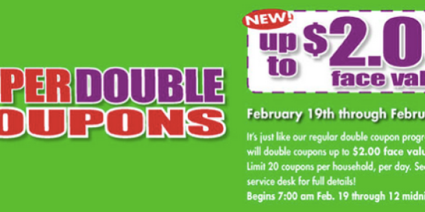 Harris Teeter: Super Double Coupons – Will Double Coupons Up to $2 Face Value (2/19-2/25)