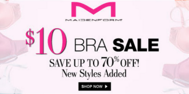 Maidenform: $10 Bra Sale + Additional 15% Off = Bras As Low As $8.50