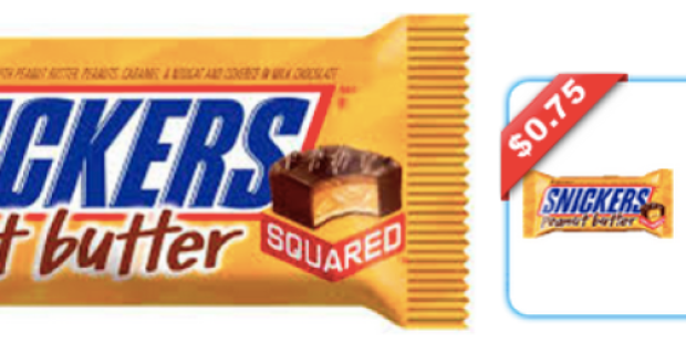 New $0.75/2 Snickers Brand Peanut Butter Squared Products Coupon = Only 12¢ Each at Walgreens Thru 3/1