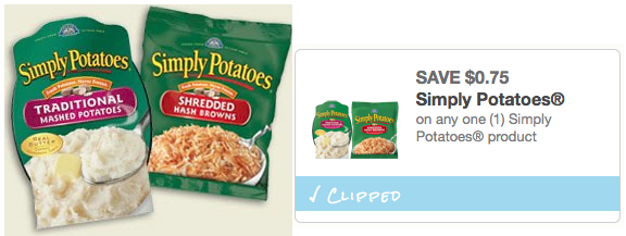 New 0 75 1 Any Simply Potatoes Product Coupon Hash Browns Only