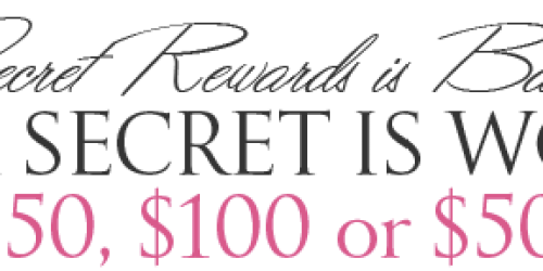 Victoria’s Secret: FREE Secret Reward Cards with ANY $10+ Purchase In-Store or Online (Starts Today)