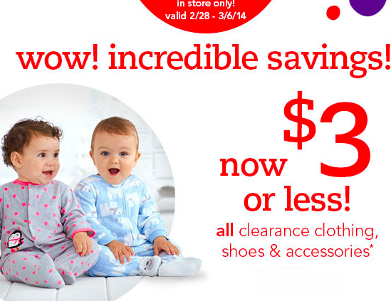 BabiesRUs: $3 And Under Clearance Sale On ALL Clothing, Shoes ...