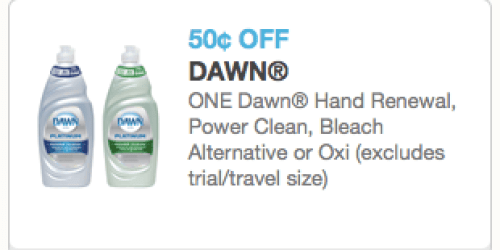 $0.50/1 Dawn Dish Soap Coupon (Reset!?) = Great Deals at CVS & Rite Aid (Starting 3/2 – Print Coupons Now!)