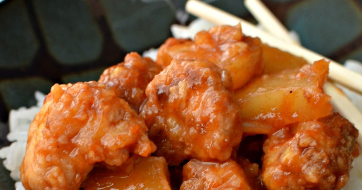 easy sweet and sour chicken recipe on rice
