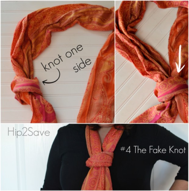 The Fake Knot Scarf Hip2Save