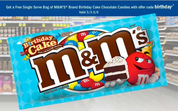 Meijer mPerks: Free Bag of M&amp;M's Birthday Cake Chocolate Candies (Must ...