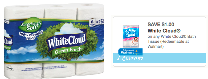 Rare $1/1 ANY White Cloud Bath Tissue Coupon (No Size Restrictions!)