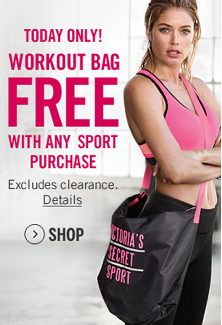 Victoria's Secret: Hiphugger Sport Panty, Workout Bag ($60 Value) AND ...