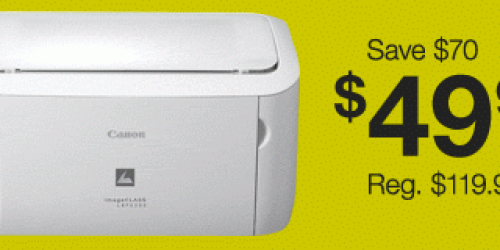 Staples.com: Highly Rated Canon imageCLASS Mono Laser Printer Only $49.99 (Reg. $119.99 – Today Only!)