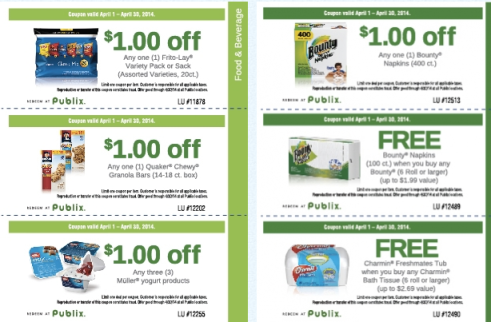 Publix Shoppers: Request Coupon Booklet Containing Over $63 in Coupons ...