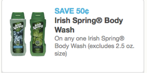 New Irish Spring Body Wash Coupon = Only $1 at Walgreens (+ Nice Deals at CVS & Rite Aid Too!)