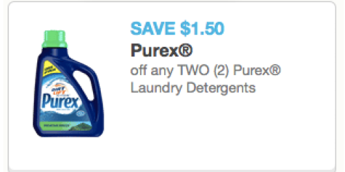 $1.50/2 Purex Laundry Detergent Coupon RESET = Great Upcoming Deals at CVS & Walgreens