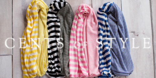 Cents of Style: Stripe Infinity Scarves Only $8.95 Shipped – Just Enter Code STRIPELOVE