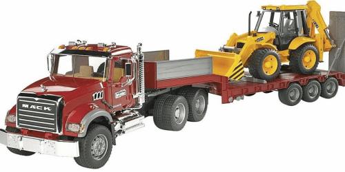 Amazon: Bruder Flatbed Truck with Loader Backhoe Only $56.87 Shipped (Price Dropped Even Further!)