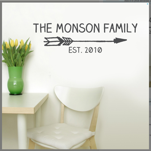 Personalized Vinyl Family Decals Only 14.99 + FREE Shipping (Apply to