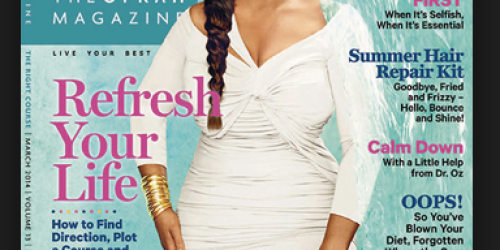O, The Oprah Magazine Subscription Only $6.99 Per Year (87% Off the Cover Price)