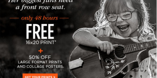 Shutterfly: *HOT* FREE 16×20 Print ($17.99 Value!) – Just Pay Shipping