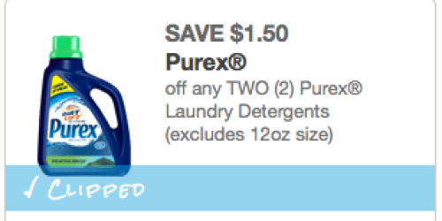 $1.50/2 Purex Laundry Detergents Coupon (RESET Again!) = Great Deals at CVS, Rite Aid & Walgreens
