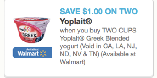 High Value $1/2 Yoplait Greek Blended Yogurt Cups Coupon