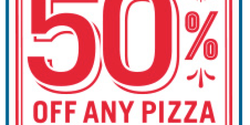 Domino’s.com: 50% Off ANY Pizza at Menu Price (Through 3/23)