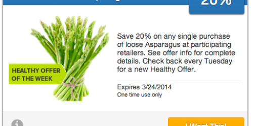 SavingStar: Score 20% Back on Your Asparagus Purchase
