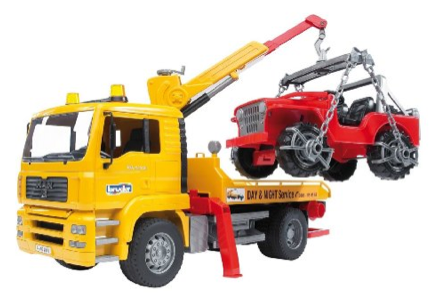 Amazon: Bruder Tow Truck With Cross Country Vehicle Only $36.74 (Reg ...