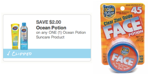 $2/1 Ocean Potion Suncare Coupon (No Size Restrictions!) = Only $0.49 at CVS + Nice Walmart Deal