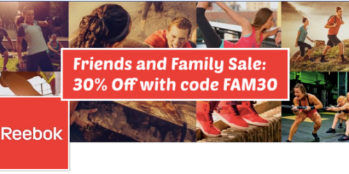Reebok Friends and Family Sale: 30% Off w/ Code FAM30 + Free Shipping = Great Deals