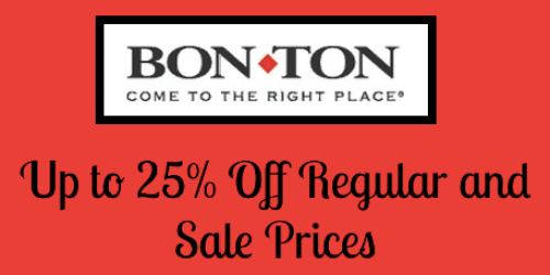 BonTon.com: Extra 25% Off & FREE Shipping on $25 Orders = Nice Deals on Carter’s Clothing + Much More