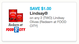 New $1/2 Lindsay Olives Coupon = Only $0.49 Per Can at Walgreens