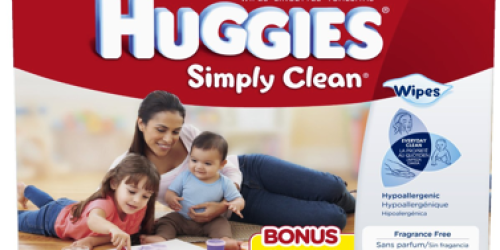 Amazon Mom Members: Huggies Simply Clean Wipes 648-Count Box Only $7.58 Shipped (= 1¢ Per Wipe!)