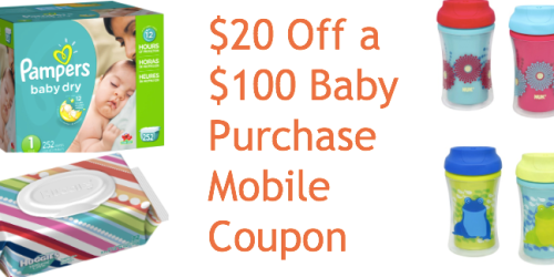 Target: $20 Off a $100 Baby Purchase Mobile Coupon