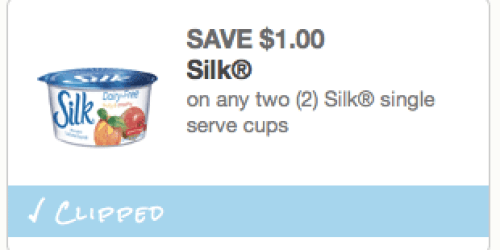 New $1/2 Silk Single Serve Yogurt Cups Coupon