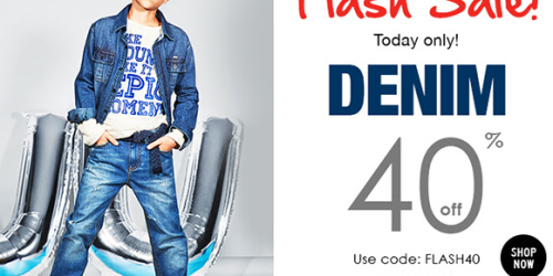 RUUM: 40% Off Select Kids Denim (Today Only!)