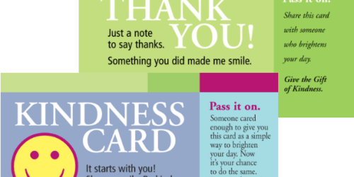 Be Kind & Pass it On with FREE Kindness Cards + More