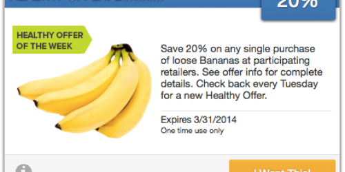 SavingStar: Score 20% Back on Your Banana Purchase