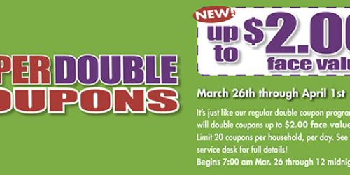 Harris Teeter: Super Double Coupons – Will Double Coupons Up to $2 Face Value (3/26-4/1)