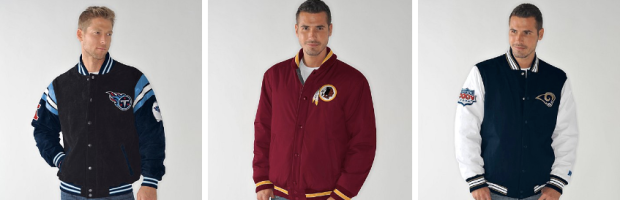 Officially Licensed NFL Men's Commemorative Reversible Jacket by