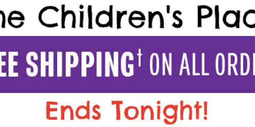 The Children’s Place: Extra 25%-30% Off Sitewide AND FREE Shipping – Ends Tonight (+ Earn Place Cash!)